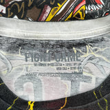 Fight Game Graphic T-Shirt - Large Multicoloured Cotton