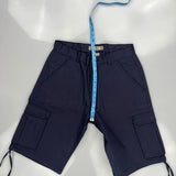 Noiz Cargo Shorts - 31W 11L Navy Cotton
