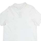 CHAPS Mens White Short Sleeve Plain Polo Shirt M Classic Cotton Casual