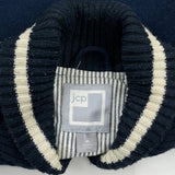 Jc Penny Varsity Jacket - Medium Navy Cotton Blend