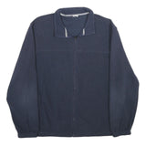 STARTER Mens Navy Blue Jacket XL Polyester Plain Zip Casual Outerwear