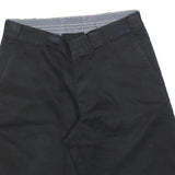 DICKIES Mens Black Casual Cotton Blend Shorts S W28 Workwear Logo
