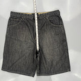 Unbranded Baggy Denim Shorts - 37W 10L Gray Denim