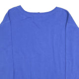 NIKE Mens Blue Crew Neck M Cotton Blend Sweatshirt Pullover Casual Wear