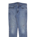 LEVI'S Mens Slim Blue Denim Jeans W33 L32 Classic Cotton Blend Zip Closure