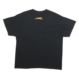 GILDAN Mens Black Carmel Scholar Athlete Graphic T-Shirt L Short Sleeve Crew