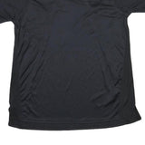 NIKE Womens Black Polyester Blend T-Shirt M Short Sleeve Crew Neck Athletic