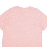 NIKE Womens Pink & White Graphic T-Shirt XL Short Sleeve Crew Neck