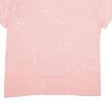 NIKE Womens Pink & White Graphic T-Shirt XL Short Sleeve Crew Neck