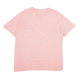 NIKE Womens Pink & White Graphic T-Shirt XL Short Sleeve Crew Neck