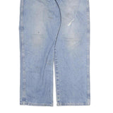 DICKIES Mens Regular Fit Blue Denim Jeans W35 L27 Classic Cotton Zip
