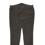 TOMMY HILFIGER Womens Cotton Blend Brown Slim Skinny Trousers W36 L33 Casual