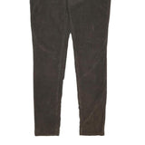 TOMMY HILFIGER Womens Cotton Blend Brown Slim Skinny Trousers W36 L33 Casual