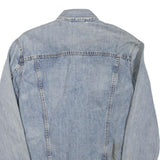 LEVI'S Mens Blue Cotton Blend Denim Jacket M Button Closure Classic Fit Casual