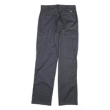 DICKIES Mens Navy Blue Regular Straight Fit Cotton Blend Trousers W34 L37