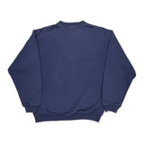 Adidas Sweatshirt - Large Blue Cotton
