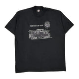 Made In USA Single Stitch Friends Of The East Broad Top Screen Stars T-Shirt - 2XL Black Cotton Blend