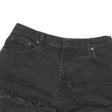 LEVI'S Womens Shorts Black Casual Cotton Blend M W30 Distressed Denim