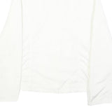 MARELLA Womens White Jacket UK 10 Polyamide Blend Zip Classic Plain Lightweight