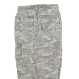 AMERICAN EAGLE Mens Cotton Blend Beige Camouflage Relaxed Cargo Trousers W30 L25