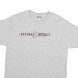 STEVE AND BARRYS Mens Grey Indiana University T-Shirt L Short Sleeve Crew Neck