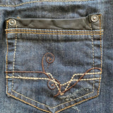 Sexy Girl Jeans Mini Denim Skirt - 28W UK 8 Dark Wash Cotton