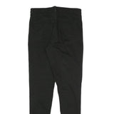 KANGOL Womens Cotton Blend Black Slim Skinny Trousers W29 L29 Zip Pocketed