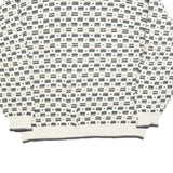 BILL BLASS Mens Beige Patterned Cotton Blend Crew Neck Basic Knit Jumper L