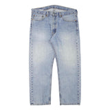 LEVI'S Mens Regular Fit Blue Denim Jeans W36 L27 Classic Cotton Blend Zip