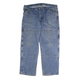 DICKIES Mens Regular Fit Blue Denim Jeans W40 L30 Workwear Straight Leg Cotton