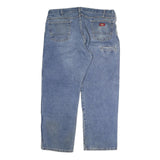 DICKIES Mens Regular Fit Blue Denim Jeans W40 L30 Workwear Straight Leg Cotton