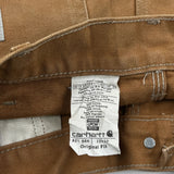 Made In USA Carhartt Double Knee Carpenter Pants - 31W 29L Brown Cotton