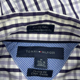 Tommy Hilfiger Checked Shirt - Medium Blue Cotton