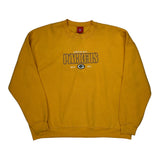 Green Bay Packers Nfl Sweatshirt - 2XL Yellow Cotton Blend