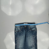K & M Graphic Jeans - 32W 31L Blue Denim