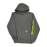 Tall Carhartt Hoodie - Large Gray Cotton Blend