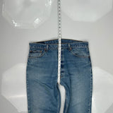 501 Levis Jeans - 36W 31L Blue Cotton