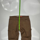 Dickies Carpenter Pants - 34W 29L Brown Cotton