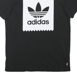 ADIDAS Mens Black Classic Logo Graphic T-Shirt M Short Sleeve Crew Neck