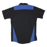 RED KAP Mens Black & Blue Work Shirt Cotton Blend M Casual Durable