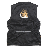 DOGGER Mens Black Agility Gilet M Polyester Blend Woven Zip Vest Outdoor