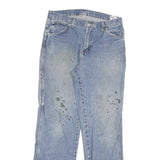 DICKIES Mens Regular Blue Denim Stone Wash W30 L32 Work Jean Zip Fly