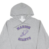 Mens Grey Marion Giants Cotton Pullover Hoodie M Sports Graphic Sweatshirt