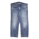 LEVI'S 505 Mens Jeans Blue Regular Straight Denim Medium W36 L25 Classic Zip Fly