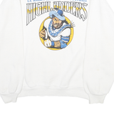 JERZEES Mens White La Habra High School Football Highlanders Crew Neck XL