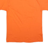 RUSSELL ATHLETIC Mens Orange Boise State Graphic T-Shirt L Short Sleeve Crew