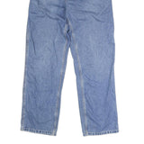 CARHARTT Mens Blue Regular Straight Denim Jeans W31 L30 Button Closure