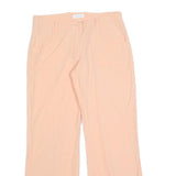 Womens Regular Fit Peach Coloured Straight Leg Trousers W32 L30 Casual Wear