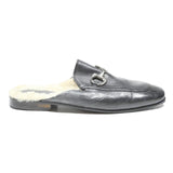 MELVIN & HAMILTON Mens Leather Black Slip On Loafers UK 9 Fur Lined Stylish