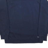 ADIDAS Mens Navy Blue Sweatshirt Crew Neck L Cotton Blend Casual Sportswear